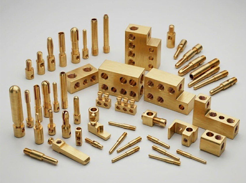 Types of Brass Electrical Pins Terminals and Connectors